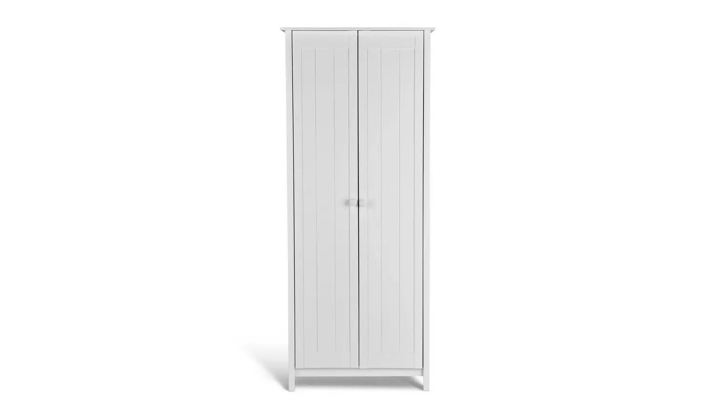 Scandinavia 2 Door Wardrobe - White